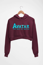 Load image into Gallery viewer, Avatar Crop HOODIE FOR WOMEN-Maroon-Ektarfa.online
