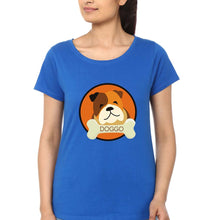 Load image into Gallery viewer, Dog T-Shirt for Women-Royal Blue-Ektarfa.online
