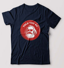 Load image into Gallery viewer, Karl Marx T-Shirt for Men-Navy Blue-Ektarfa.online
