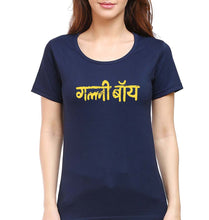 Load image into Gallery viewer, Gully Boy T-Shirt for Women-Navy Blue-Ektarfa.online
