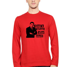 Load image into Gallery viewer, Michael Scott That&#39;s What She Said Full Sleeves T-Shirt for Men-Red-Ektarfa.online
