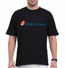 Load image into Gallery viewer, ICICI Bank Oversized T-Shirt for Men-Black-Ektarfa.online
