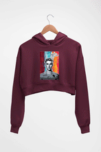 Load image into Gallery viewer, Justin Bieber Crop HOODIE FOR WOMEN-Maroon-Ektarfa.online
