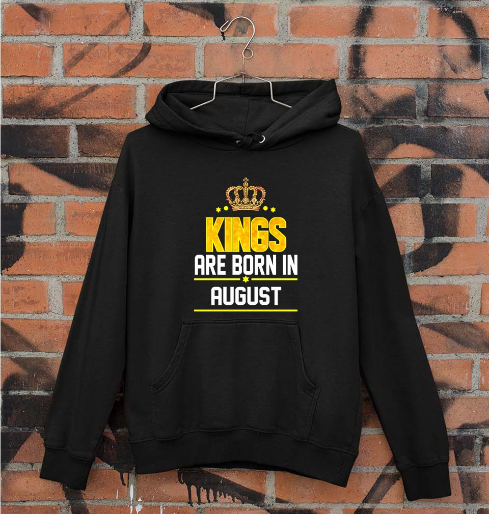 Kings Are Born In August Unisex Hoodie for Men/Women-Black-Ektarfa.online