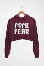 Load image into Gallery viewer, Stone Cold Steve Austin (WWE) Crop HOODIE FOR WOMEN-Maroon-Ektarfa.online
