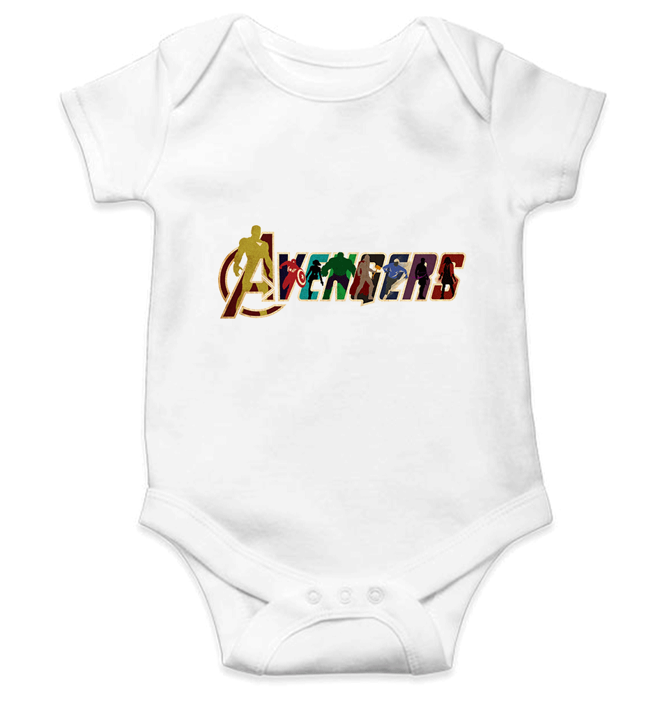 Avengers Kids Romper Kids Romper For Baby Boy/Girl-0-5 Months(18 Inches)-White-Ektarfa.online