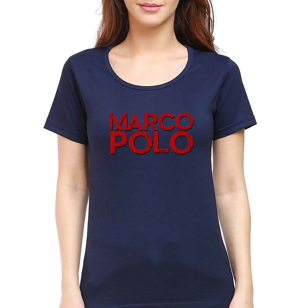 Marco Polo T-Shirt for Women-Navy Blue-Ektarfa.online