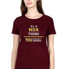 Load image into Gallery viewer, NDA Army T-Shirt for Women-Maroon-Ektarfa.online
