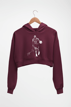 Load image into Gallery viewer, Michael Jordan Crop HOODIE FOR WOMEN-Maroon-Ektarfa.online
