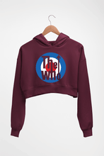 Load image into Gallery viewer, The Who Band Crop HOODIE FOR WOMEN-Maroon-Ektarfa.online
