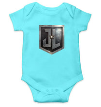 Load image into Gallery viewer, Justice League Kids Romper Kids Romper For Baby Boy/Girl-0-5 Months(18 Inches)-Sky Blue-Ektarfa.online
