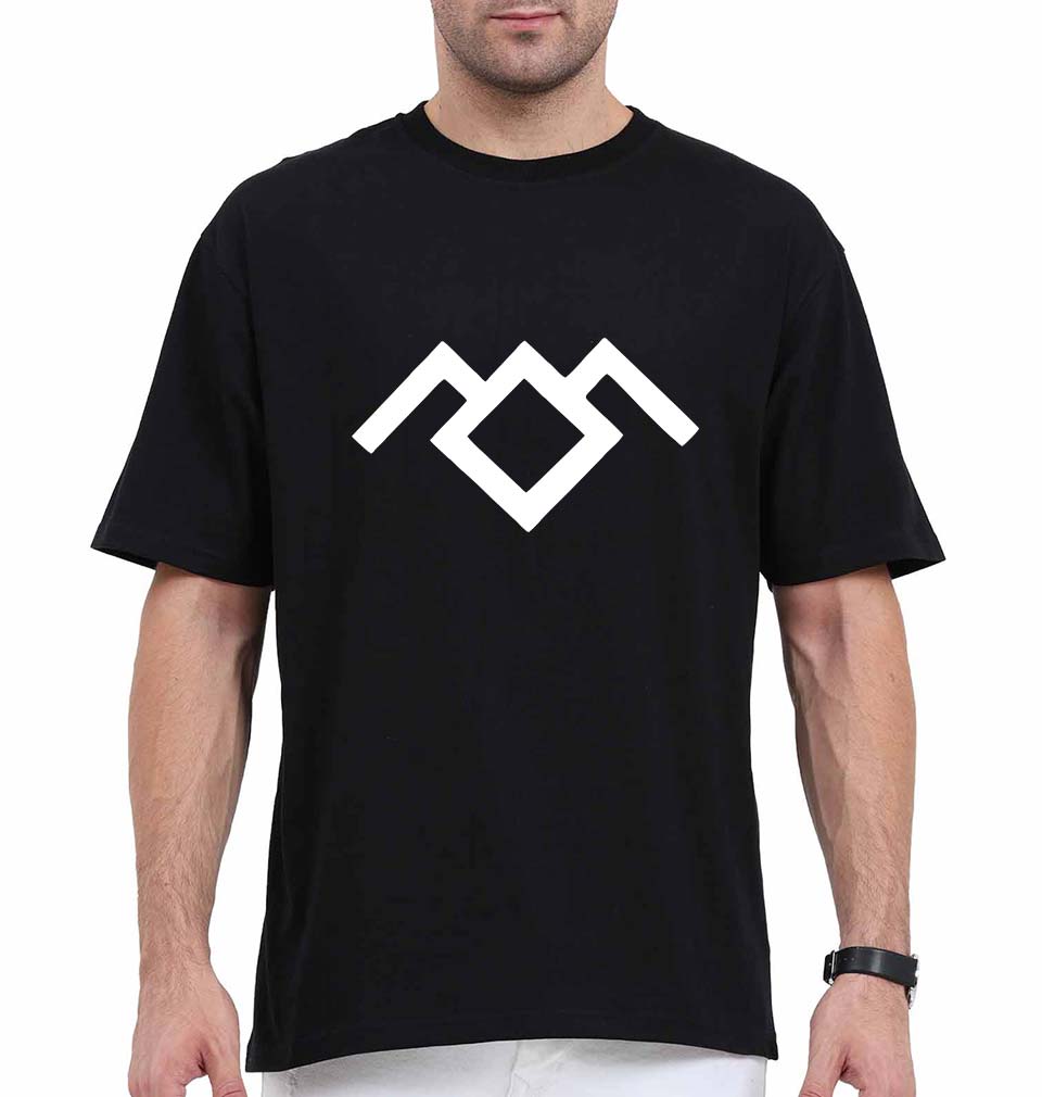 Owl Cave Twin Peaks Oversized T-Shirt for Men-Black-Ektarfa.online