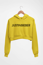Load image into Gallery viewer, Justin Bieber Crop HOODIE FOR WOMEN-Mustard Yellow-Ektarfa.online
