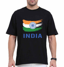 Load image into Gallery viewer, India Oversized T-Shirt for Men-Black-Ektarfa.online
