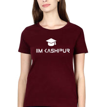 Load image into Gallery viewer, IIM Kashipur T-Shirt for Women-Maroon-Ektarfa.online
