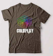 Load image into Gallery viewer, Coldplay T-Shirt for Men-Olive Green-Ektarfa.online
