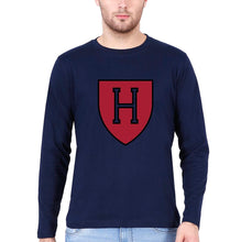 Load image into Gallery viewer, Harvard Full Sleeves T-Shirt for Men-Navy Blue-Ektarfa.online

