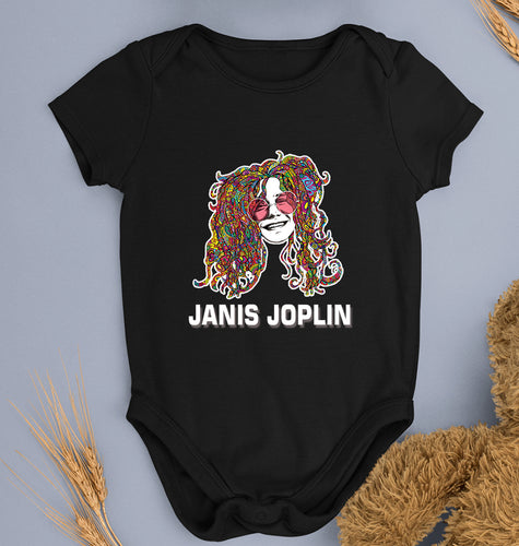 Janis Joplin Kids Romper For Baby Boy/Girl-Black-Ektarfa.online