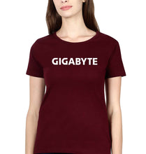 Load image into Gallery viewer, Gigabyte T-Shirt for Women-Maroon-Ektarfa.online
