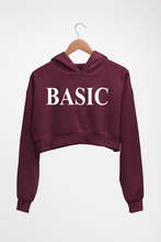 Load image into Gallery viewer, Basic Crop HOODIE FOR WOMEN-Maroon-Ektarfa.online
