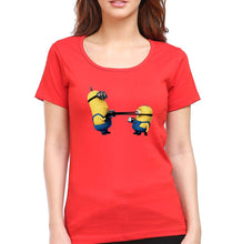 Load image into Gallery viewer, Minion T-Shirt for Women-Red-Ektarfa.online
