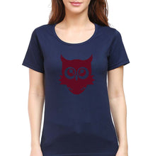 Load image into Gallery viewer, Cute Baby Owl T-Shirt for Women-Navy Blue-Ektarfa.online
