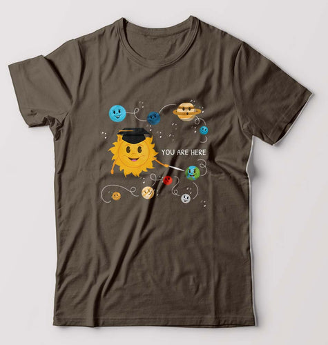 Solar System T-Shirt for Men-Olive Green-Ektarfa.online