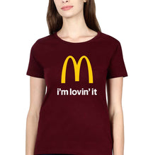 Load image into Gallery viewer, McDonald’s T-Shirt for Women-Maroon-Ektarfa.online
