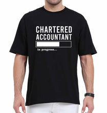 Load image into Gallery viewer, Chartered Accountants(CA) In Progress Oversized T-Shirt for Men-Black-Ektarfa.online
