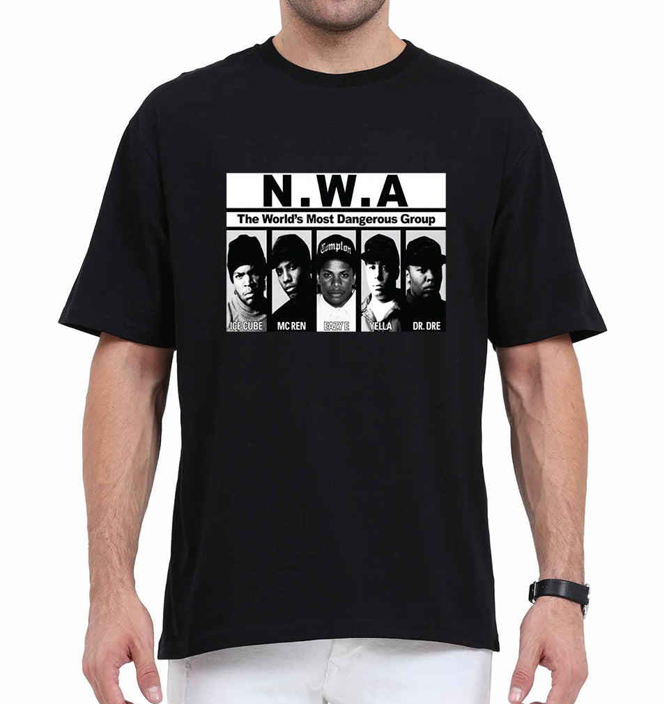 Niggaz Wit Attitudes (NWA) Hip Hop Oversized T-Shirt for Men