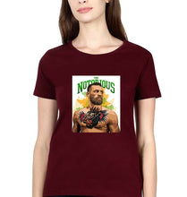 Load image into Gallery viewer, Conor McGregor UFC MMA T-Shirt for Women-Maroon-Ektarfa.online
