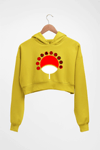Load image into Gallery viewer, Sharingan Crop HOODIE FOR WOMEN-Mustard Yellow-Ektarfa.online
