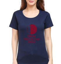 Load image into Gallery viewer, FIFA World Cup Qatar 2022 T-Shirt for Women-Navy Blue-Ektarfa.online
