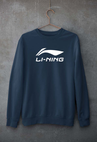 Li-Ning Unisex Sweatshirt for Men/Women-Navy Blue-Ektarfa.online