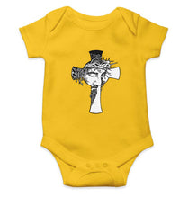 Load image into Gallery viewer, Jesus Kids Romper For Baby Boy/Girl-0-5 Months(18 Inches)-Yellow-Ektarfa.online
