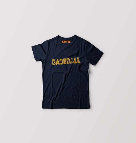 Baseball Kids T-Shirt for Boy/Girl-Navy Blue-Ektarfa.online