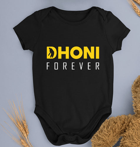 MS Dhoni (MSD) Kids Romper For Baby Boy/Girl-Black-Ektarfa.online