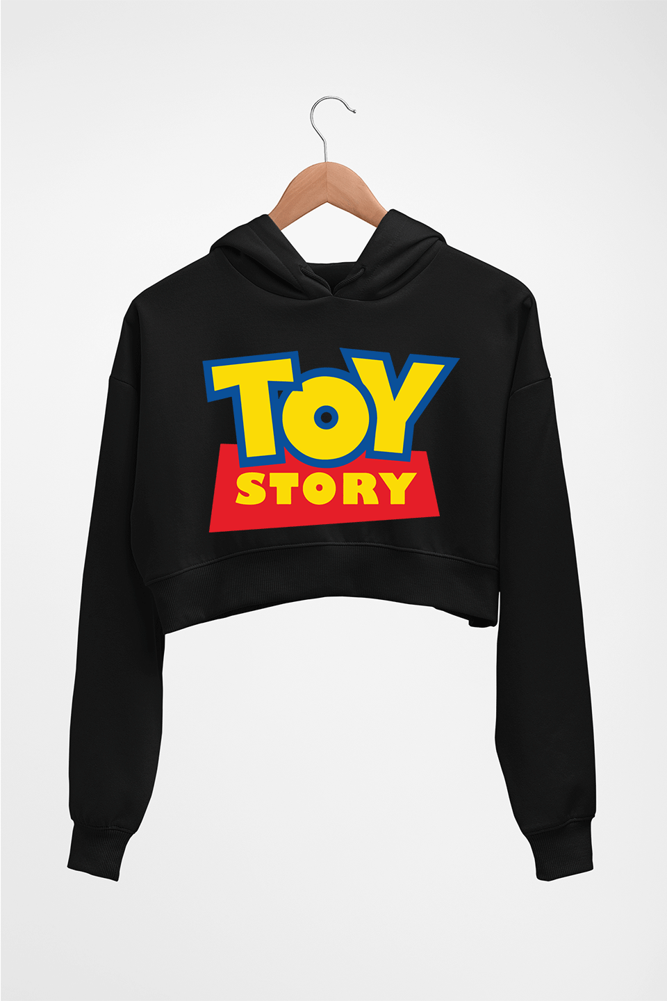 Toy Story Crop HOODIE FOR WOMEN-Black-Ektarfa.online
