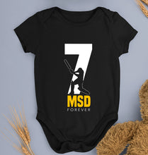 Load image into Gallery viewer, MS Dhoni (MSD) Kids Romper For Baby Boy/Girl-Black-Ektarfa.online
