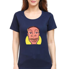 Load image into Gallery viewer, Khaby Lame T-Shirt for Women-Navy Blue-Ektarfa.online
