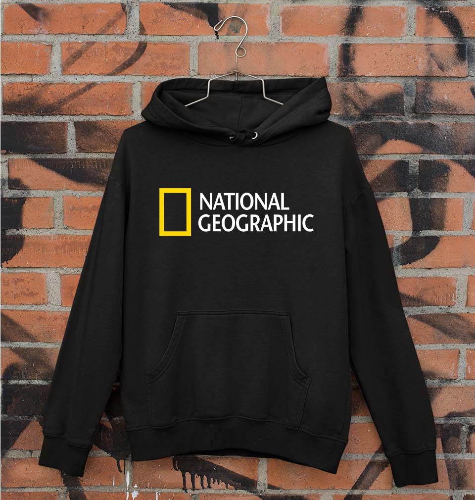 National Geographic Unisex Hoodie for Men/Women-S(40 Inches)-Black-Ektarfa.online