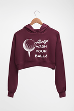 Load image into Gallery viewer, Golf Crop HOODIE FOR WOMEN-Maroon-Ektarfa.online
