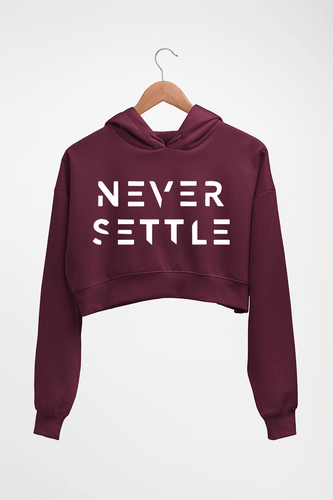 OnePlus Crop HOODIE FOR WOMEN-Maroon-Ektarfa.online