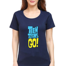 Load image into Gallery viewer, Teen Titans Go! T-Shirt for Women-Navy Blue-Ektarfa.online
