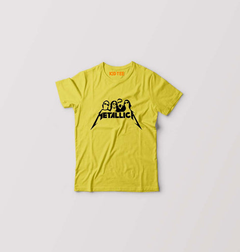 Metallica Kids T-Shirt for Boy/Girl-Yellow-Ektarfa.online