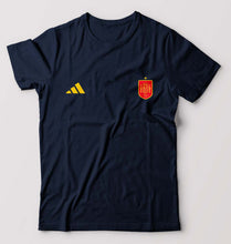 Load image into Gallery viewer, Spain Football T-Shirt for Men-Navy Blue-Ektarfa.online
