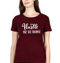Load image into Gallery viewer, Hustle T-Shirt for Women-Maroon-Ektarfa.online
