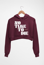 Load image into Gallery viewer, No Time To Die James Bond 007 Crop HOODIE FOR WOMEN-Maroon-Ektarfa.online
