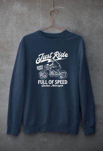 Motorcycle Unisex Sweatshirt for Men/Women-Navy Blue-Ektarfa.online