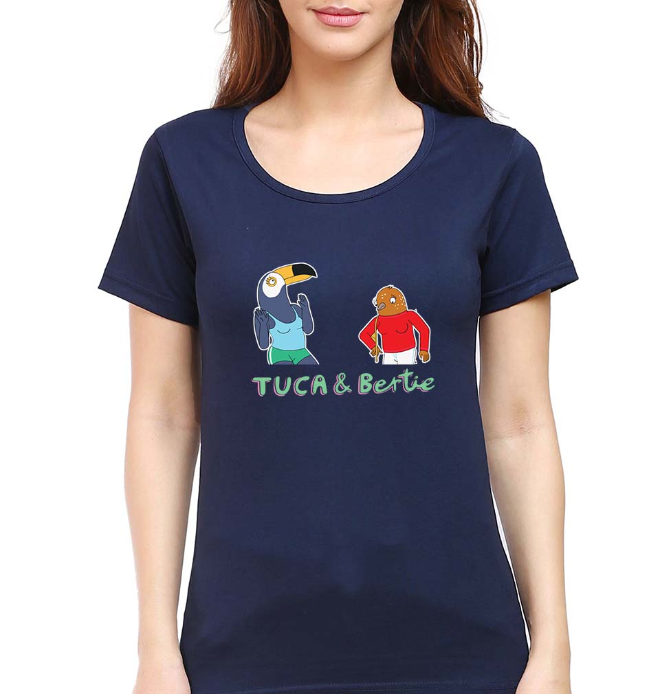 Tuca & Bertie T-Shirt for Women-Navy Blue-Ektarfa.online